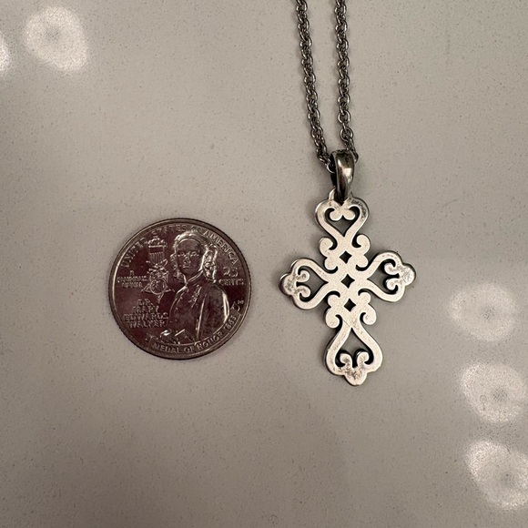 James Avery Silver Cross Necklace - Picture 5 of 5